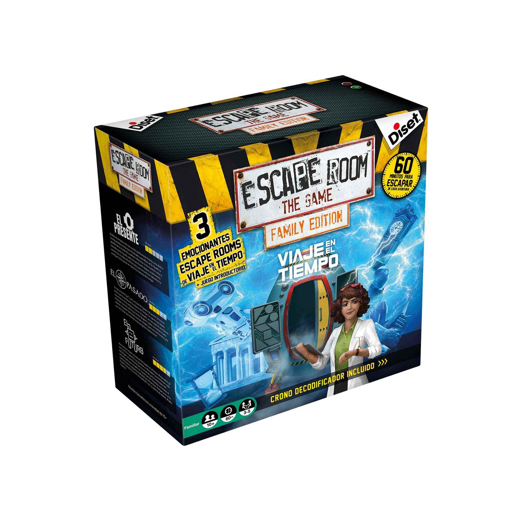 Juego Escape Room Edición Familiar Viaje en el Tiempo