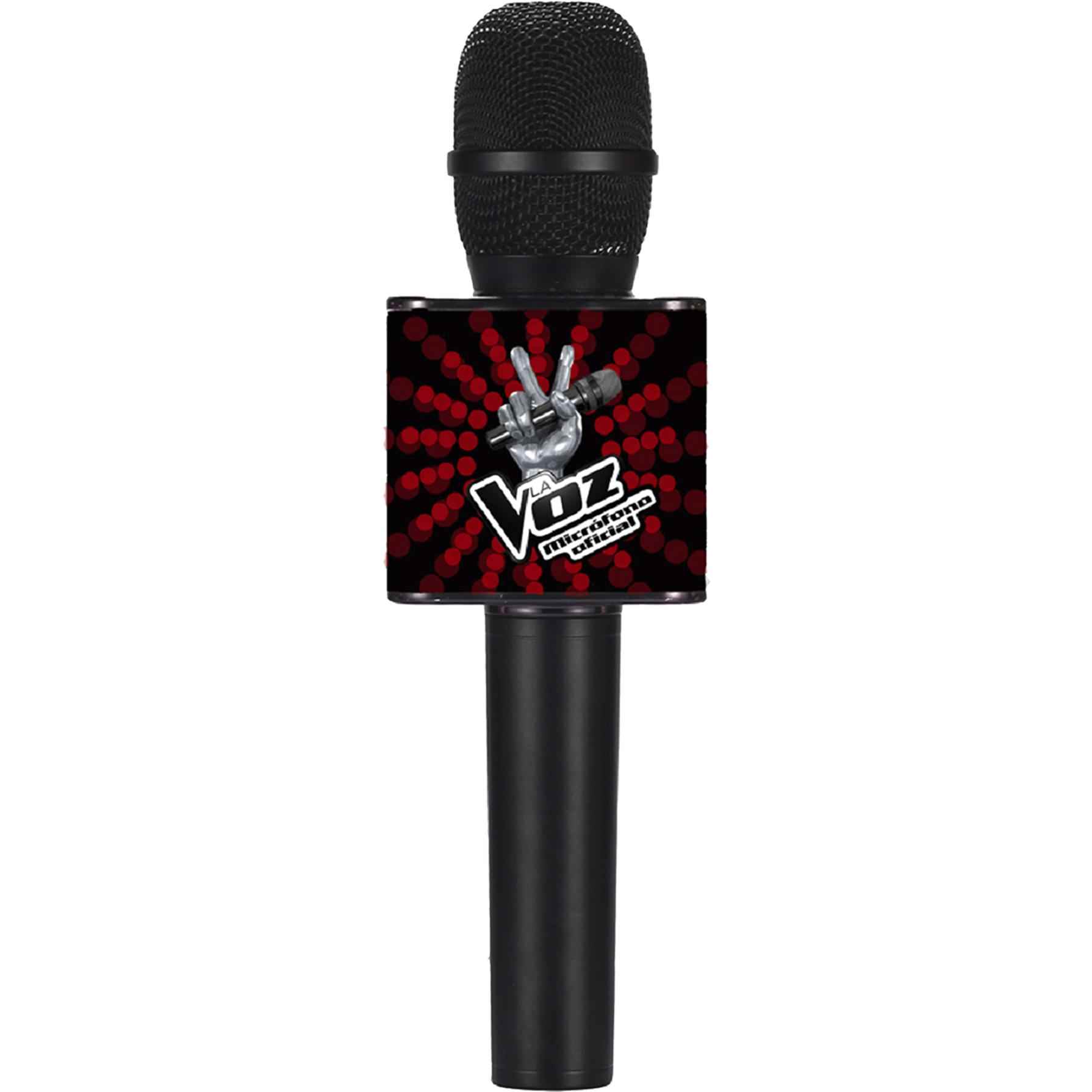 Micrófono karaoke Licencia Oficial la Voz negro 