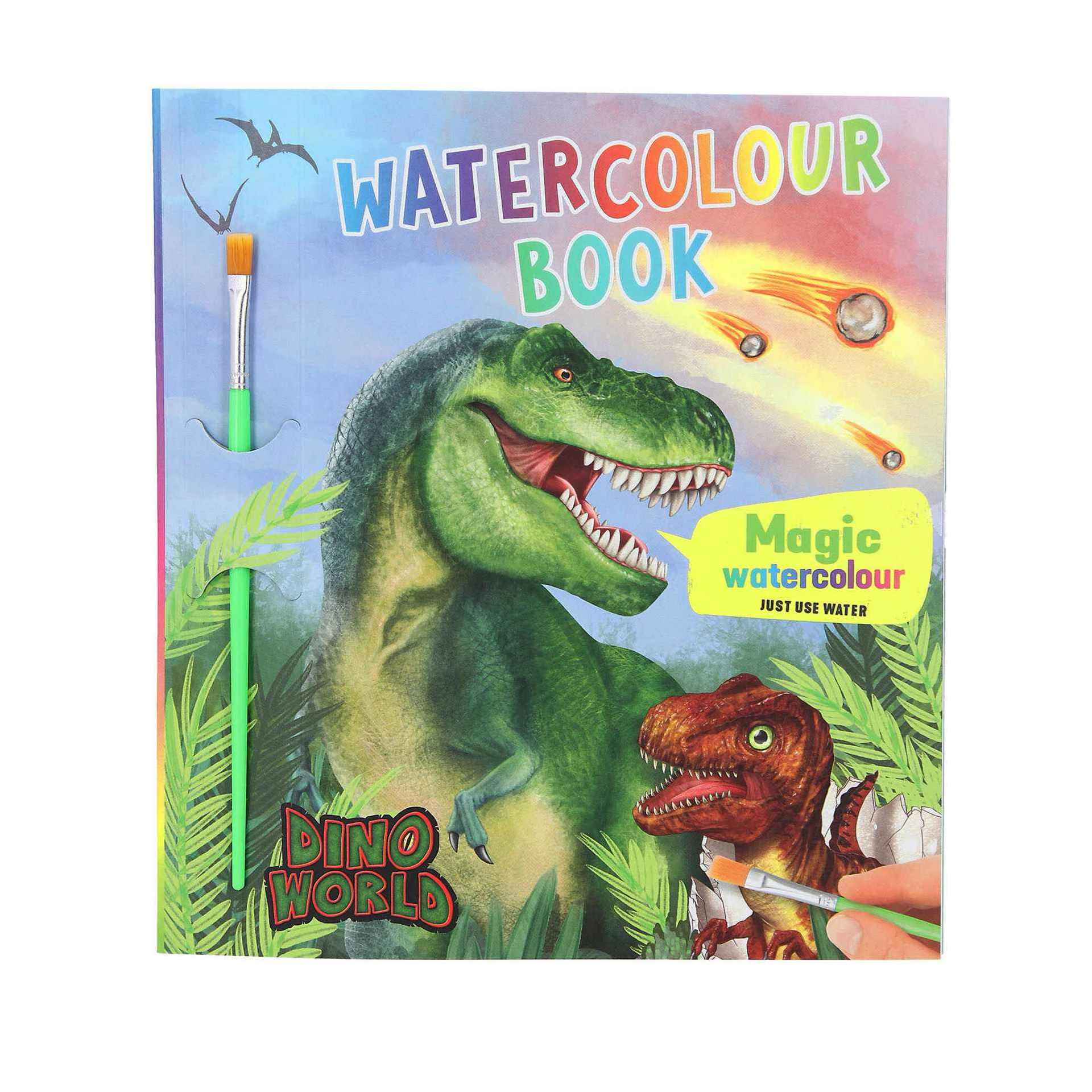Dino World Libro De Acuarelas