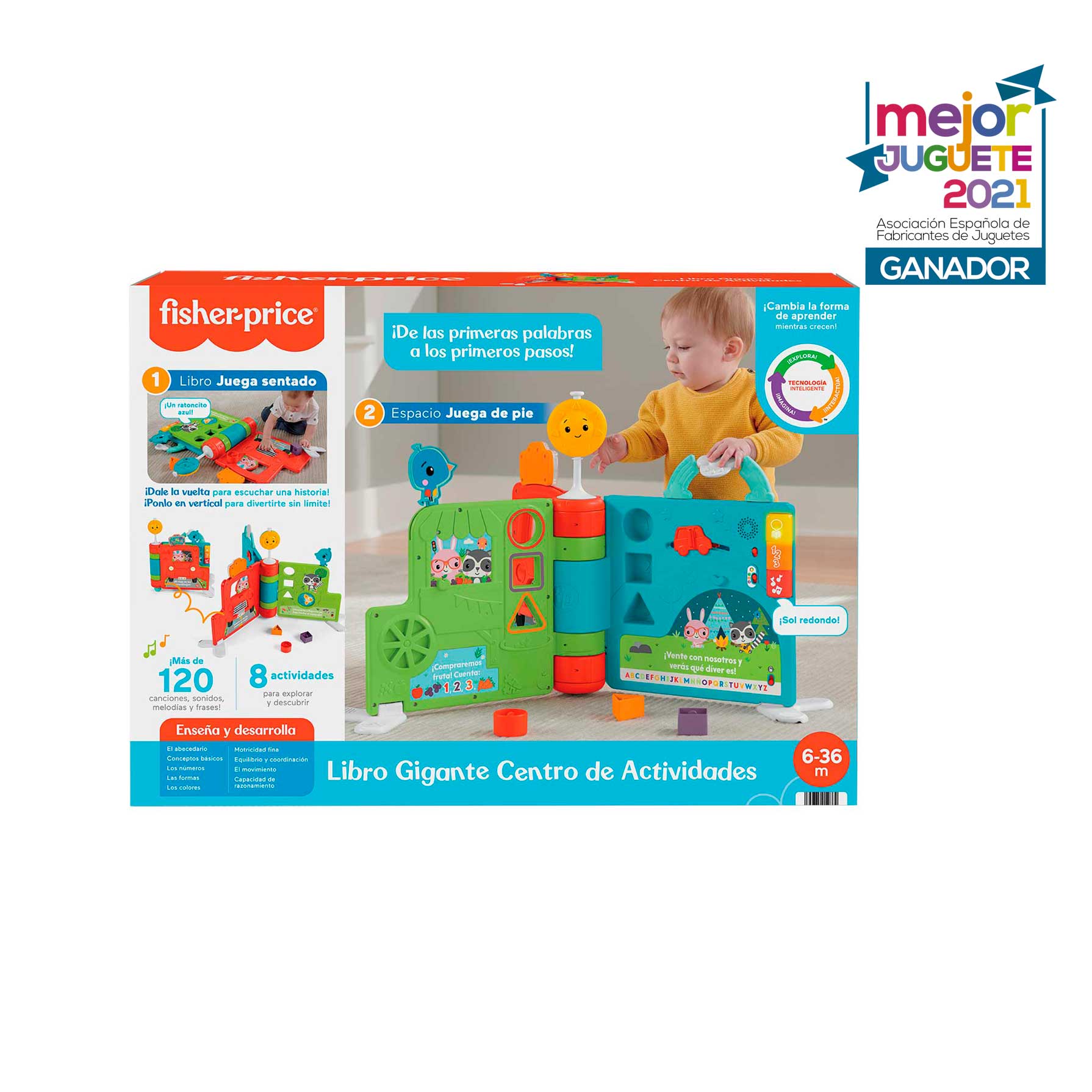 Libro interactivo juguete de aprendizaje para bebé Fisher-Price
