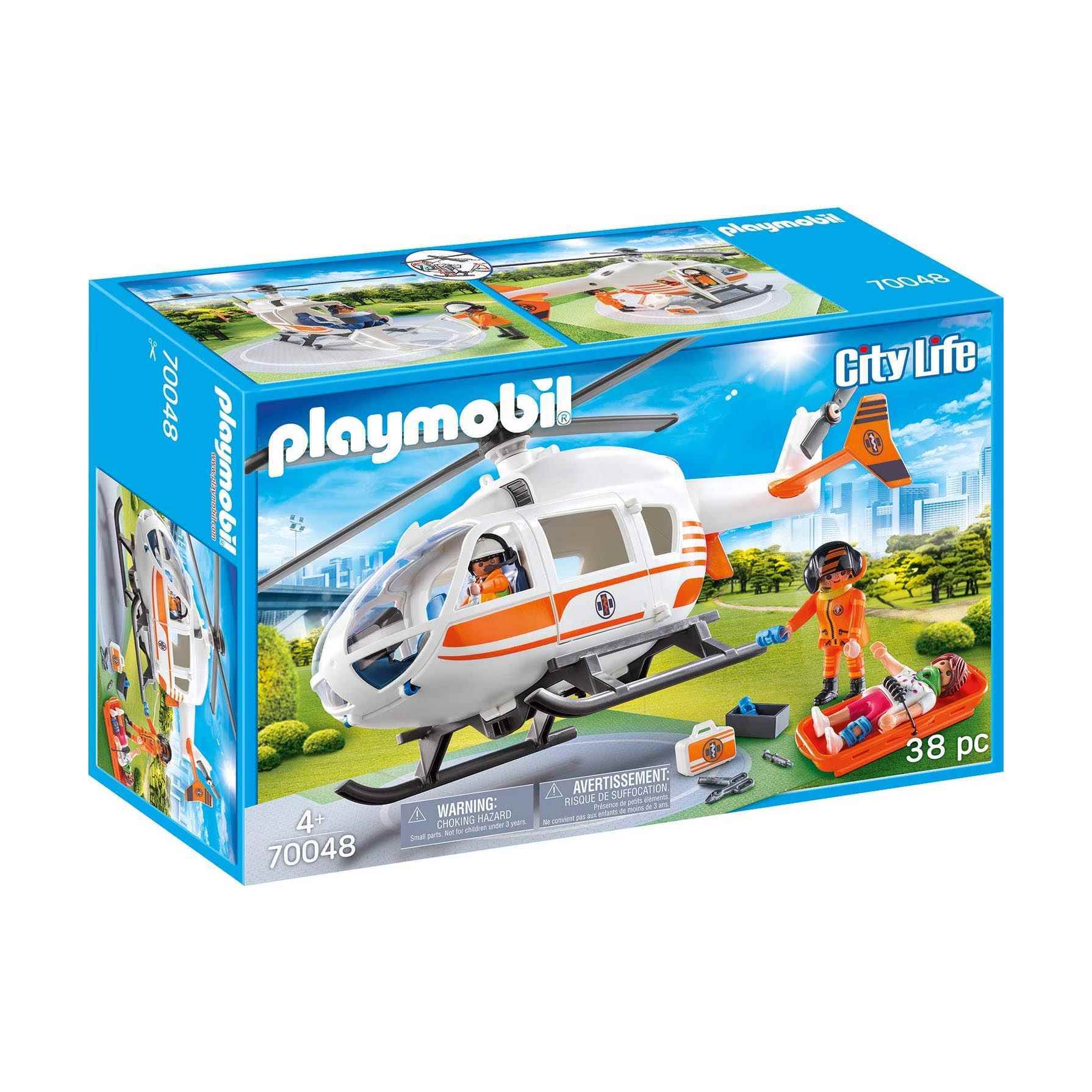 Playmobil Helicoptero De Rescate 70048